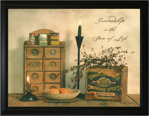 Friendship is the Spice of Life - Billy Jacobs 15.5" x 19.5" Framed Art
