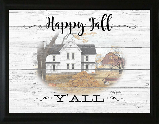 Happy Fall Y'all - Billy Jacobs 15.5" x 19.5" Framed Art