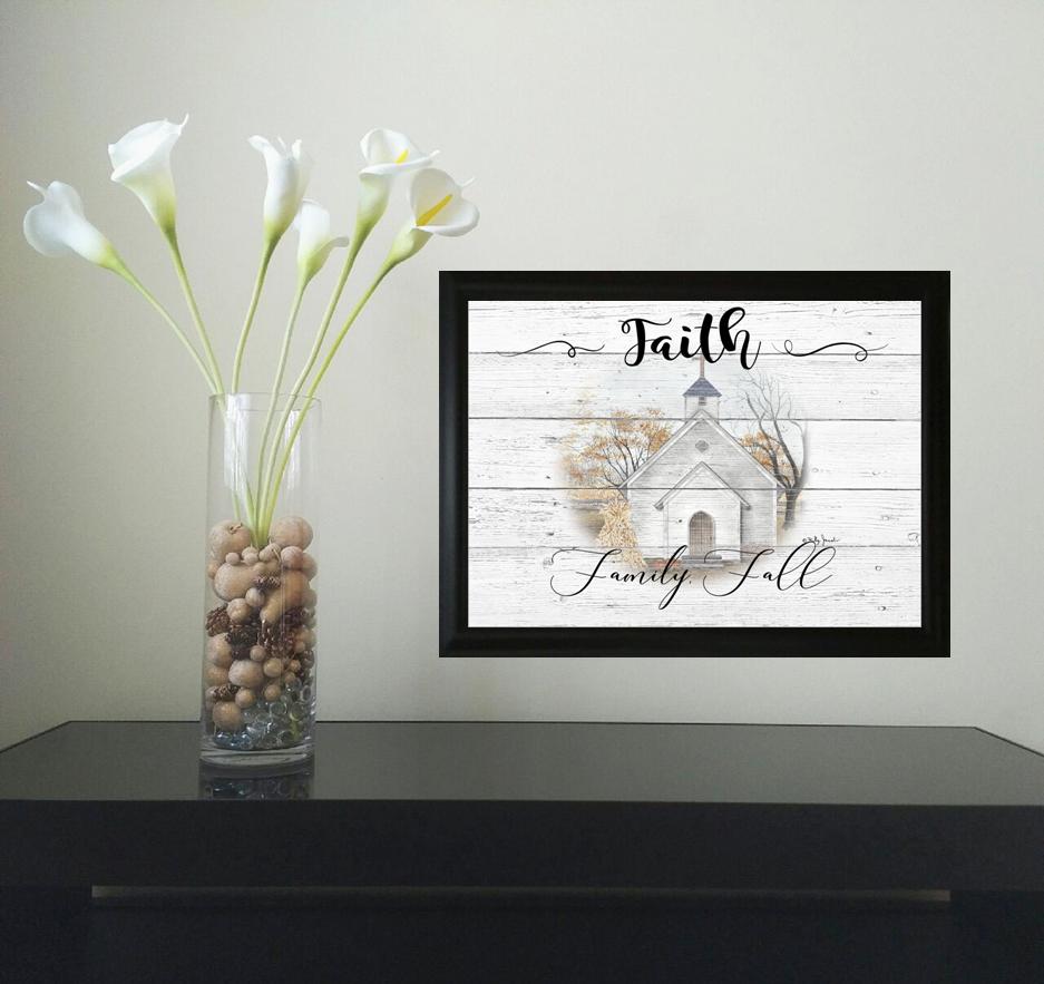 Faith Family Fall - Billy Jacobs 15.5" x 19.5" Framed Art