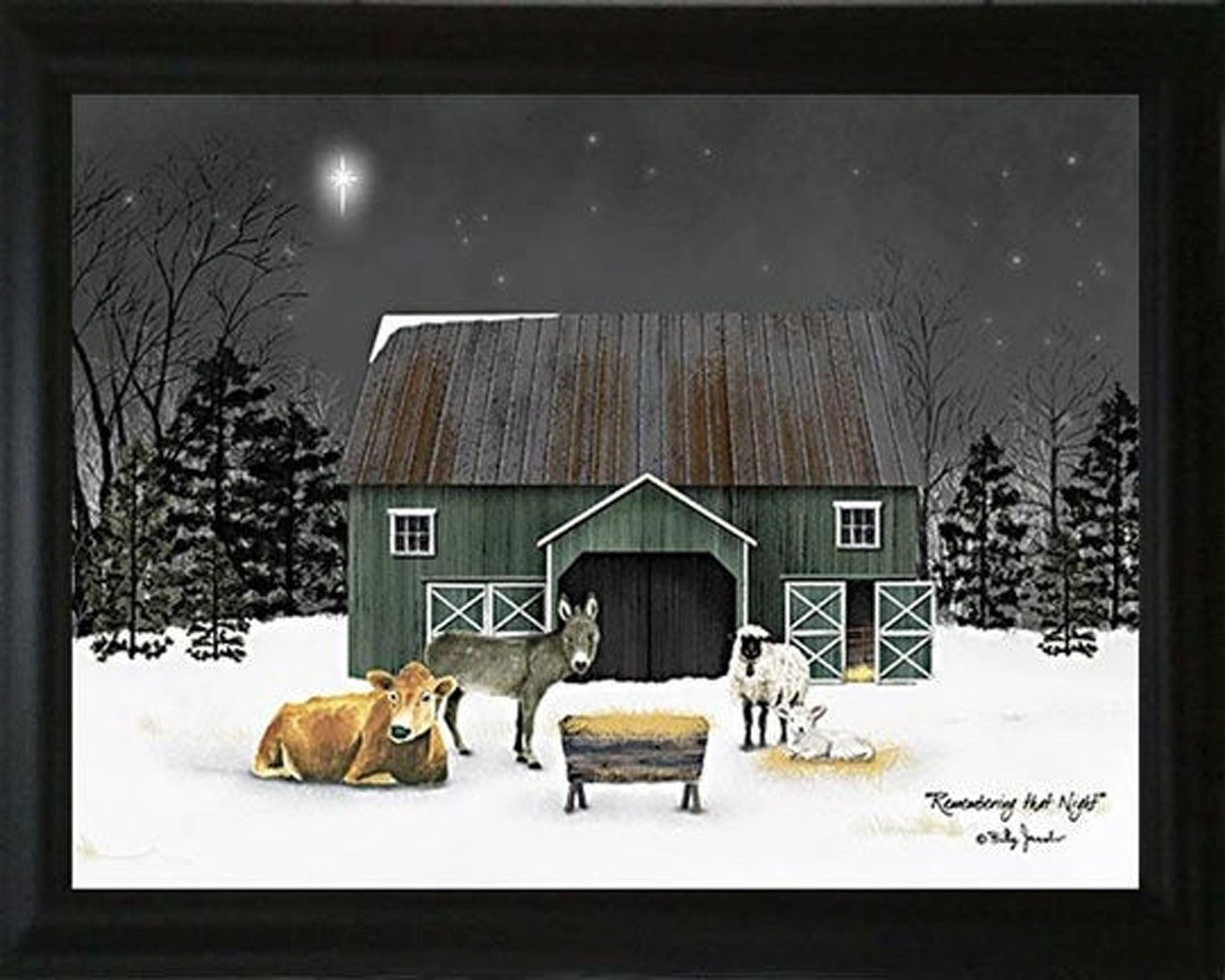 Remembering The Night - Billy Jacobs 15.5" x 19.5" Framed Art