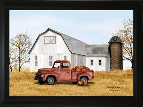 Pumpkin Harvest - 15.5" x 19.5" Billy Jacobs Framed Art