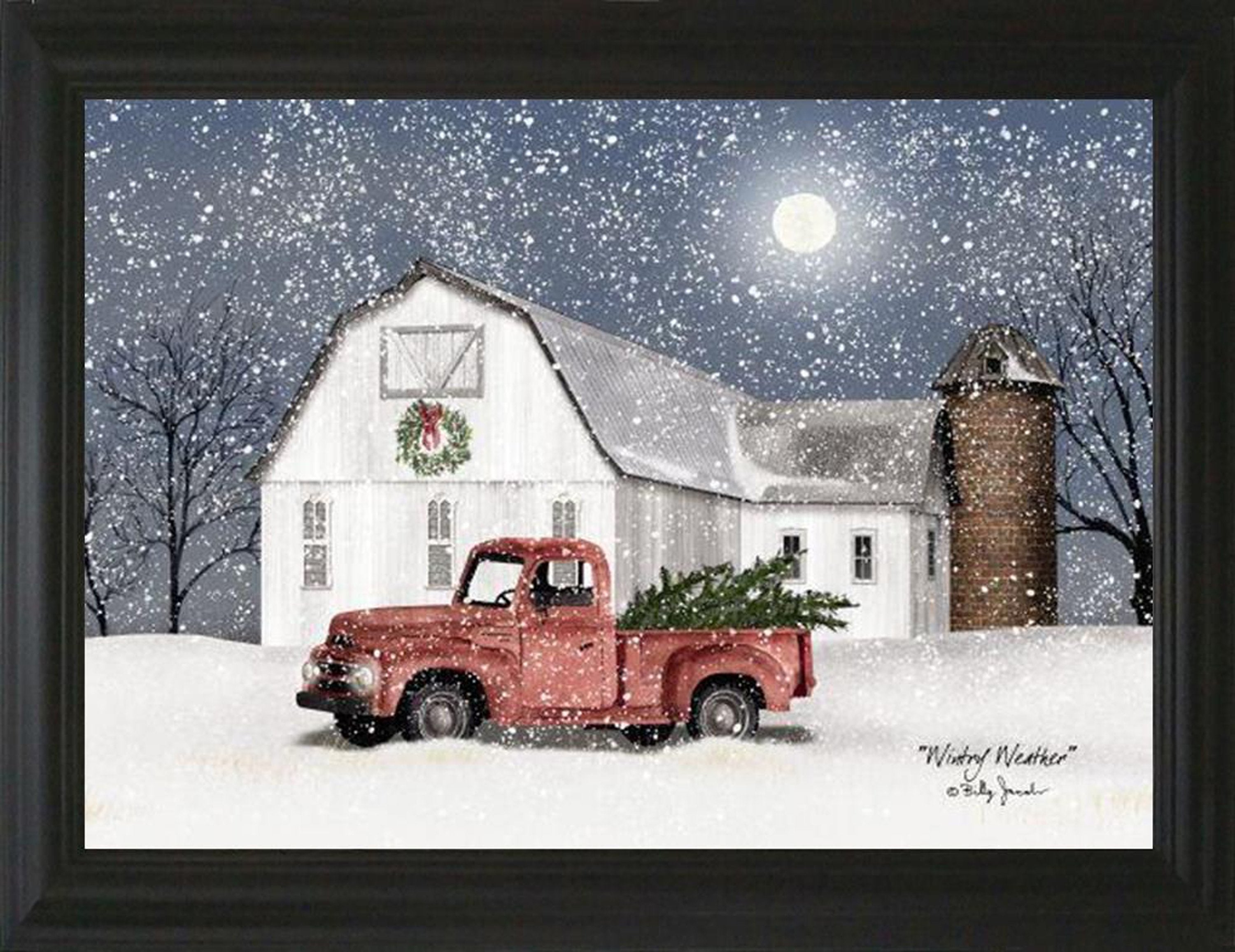 Wintry Weather - 15.5" x 19.5" Billy Jacobs Framed Art