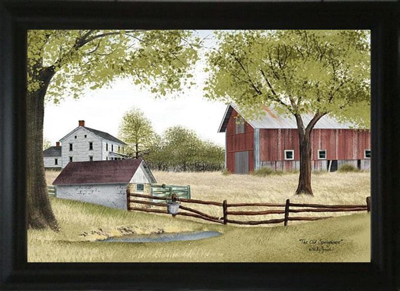 The Old Spring House - Billy Jacobs 15.5" x 19.5" Framed Art