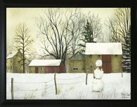 First Snow - Billy Jacobs 15.5" x 21.5" Framed Art