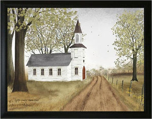 Little Country Church - Billy Jacobs 15.5" x 21.5" Framed Art