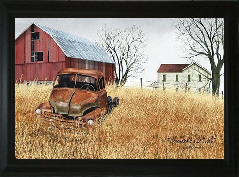 Grandpa's Old Truck - Billy Jacobs 15.5" x 21.5" Framed Art