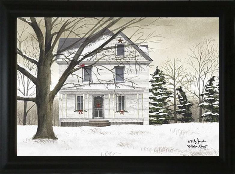 Winter Porch - Billy Jacobs 15.5" x 19.5" Framed Art