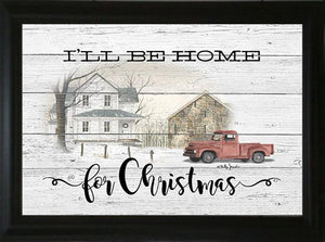 I'll Be Home For Christmas - Billy Jacobs 15.5" x 19.5" Framed Art