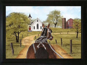 Sunday Drive - Billy Jacobs 15.5" x 19.5" Framed Art