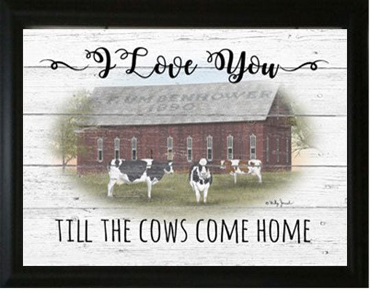 Cows Come Home - Billy Jacobs 15.5" x 19.5" Framed Art