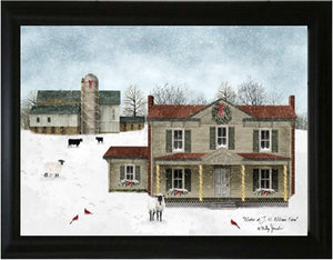 Winter At J.H. Williams Farm - Billy Jacobs 15.5" x 21.5" Framed Art
