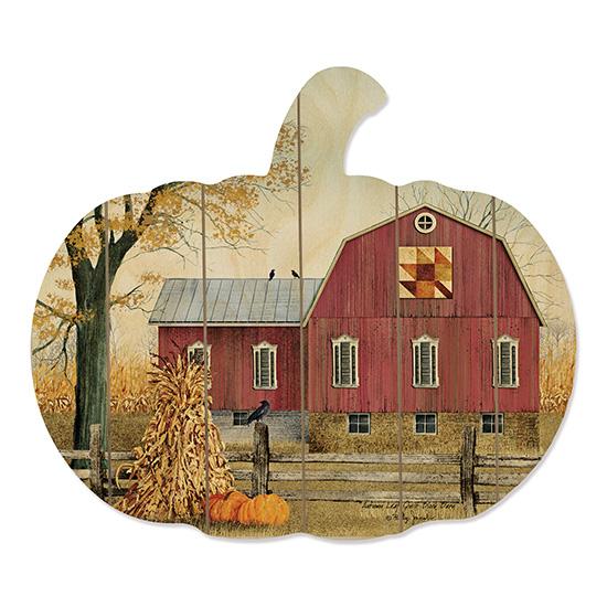 Autumn Leaf Quilt Barn Pumpkin Cut Out - Billy Jacobs 17" x 15"